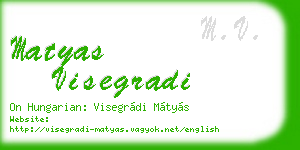 matyas visegradi business card